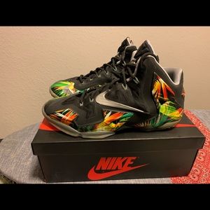 Mens Nike Lebron 11 Everglades size 9